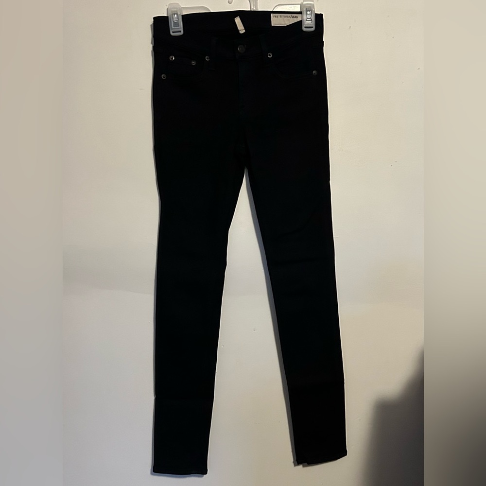 Rag & Bone Skinny Jean Black Thrasher Women’s Size 26